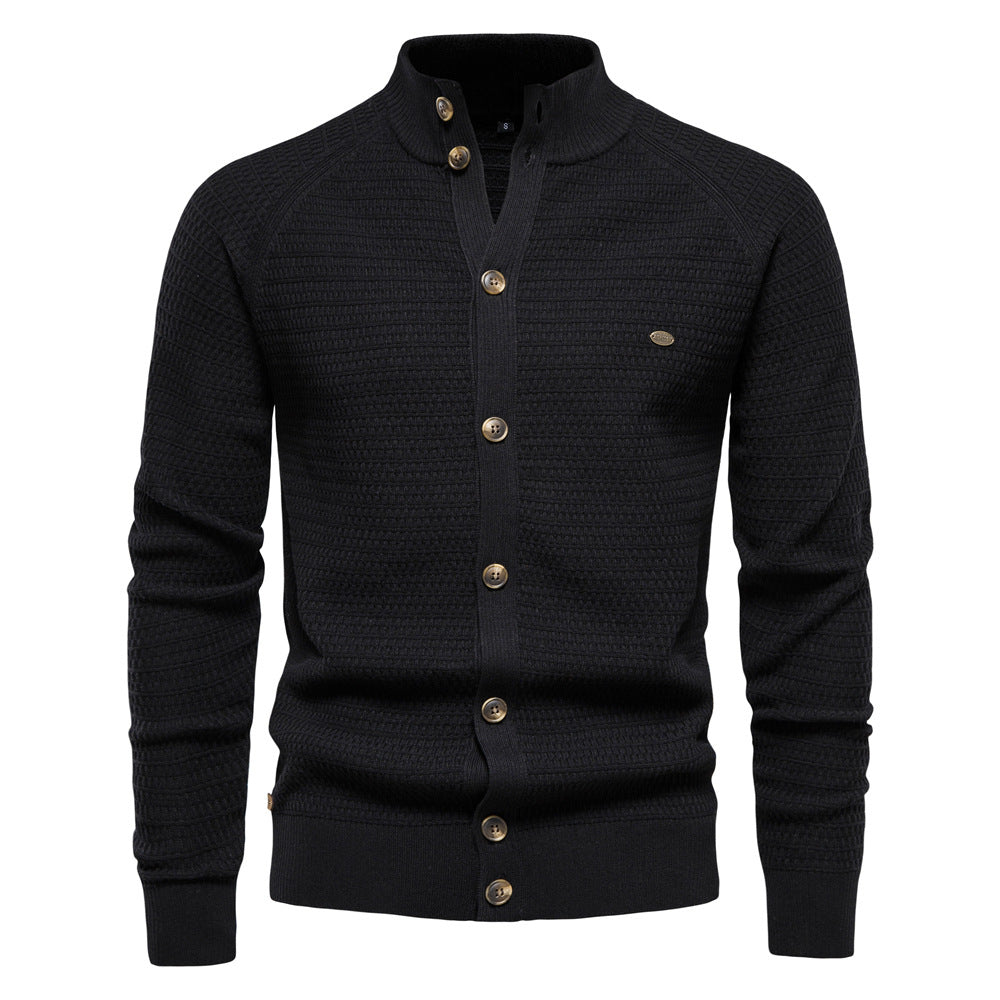 Men's business cardigan sweater