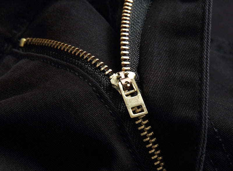 New casual pants men's casual pure cotton business suit pants large size elastic black formal trousers