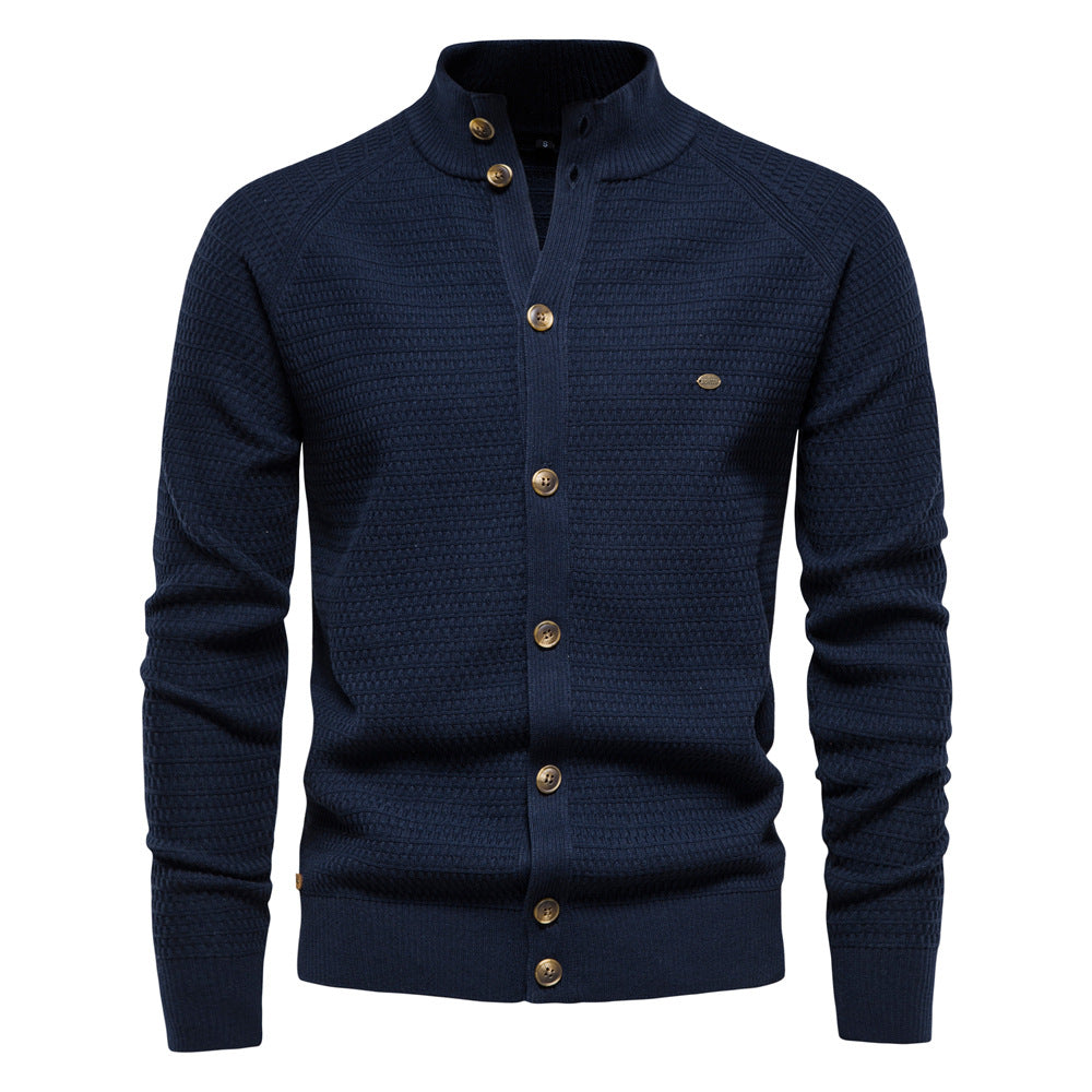 Men's business cardigan sweater