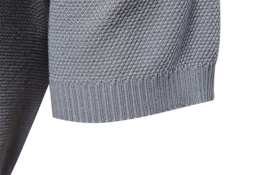 Solid color fashion Men's short-sleeved lapel POLO shirt