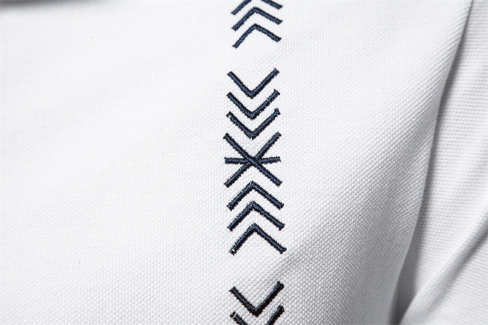 Fashion Men's embroidered light POLO short sleeve