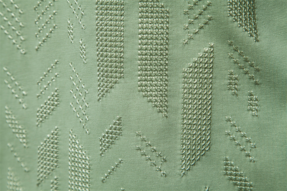 Men's Embroidered Slim Fit Short Sleeve T-Shirt