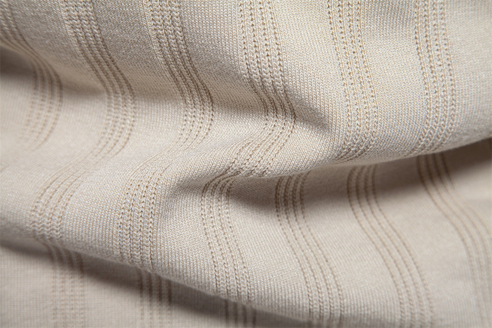 Men's lapel short-sleeved sweater