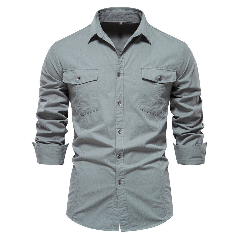 Men's Cotton Fashion Long Sleeve Shirt