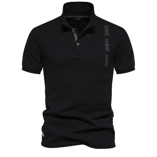 Fashion Men's embroidered light POLO short sleeve