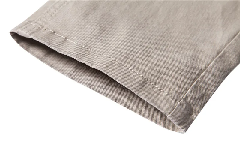 Simple and fashionable men's business all-match cotton solid color trousers comfortable