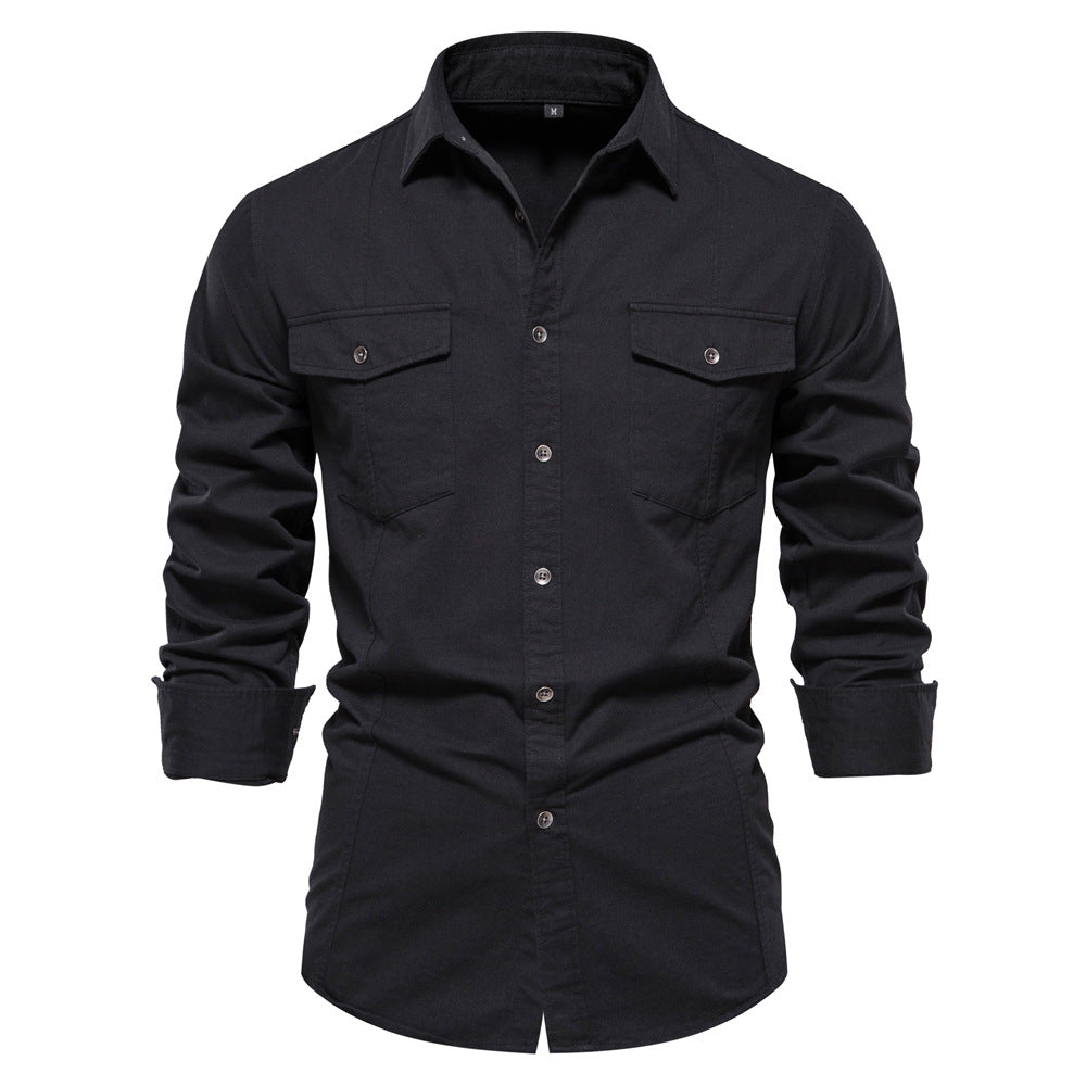 Men's Cotton Fashion Long Sleeve Shirt