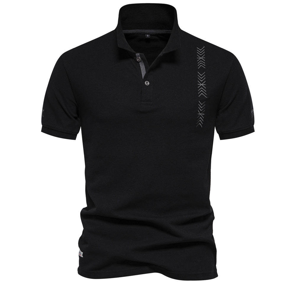 Fashion Men's embroidered light POLO short sleeve