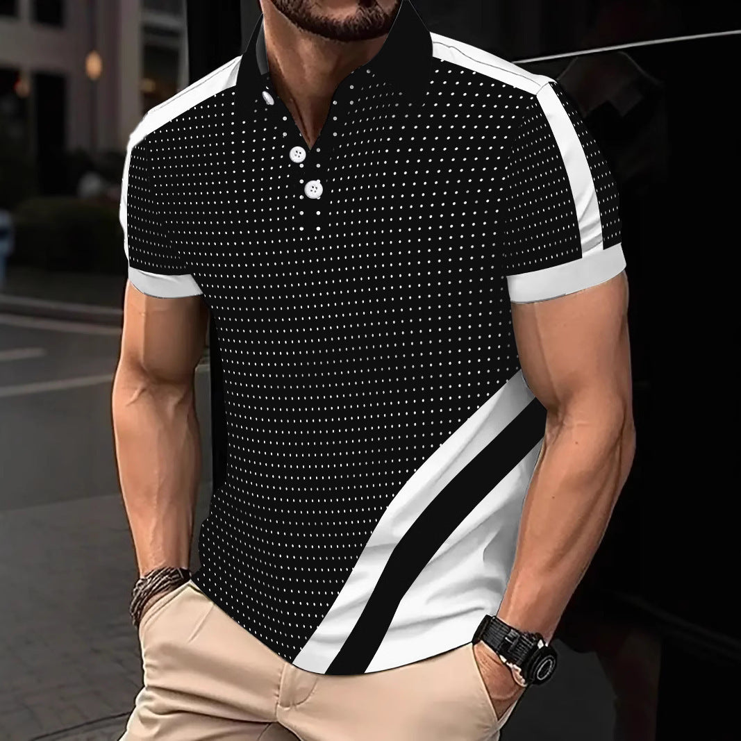 Button Men's Fashion Sports Polo Shirt
