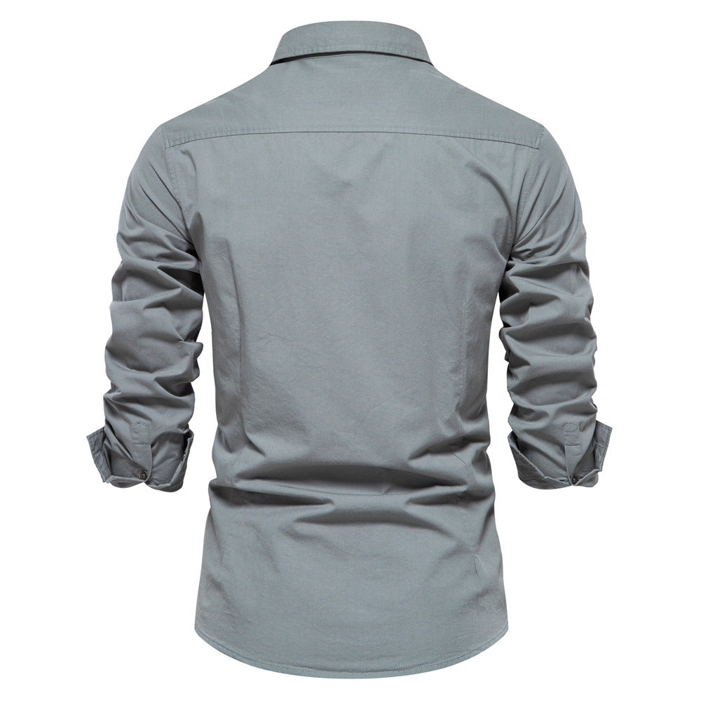 Men's Cotton Fashion Long Sleeve Shirt