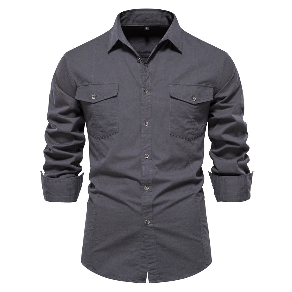 Men's Cotton Fashion Long Sleeve Shirt