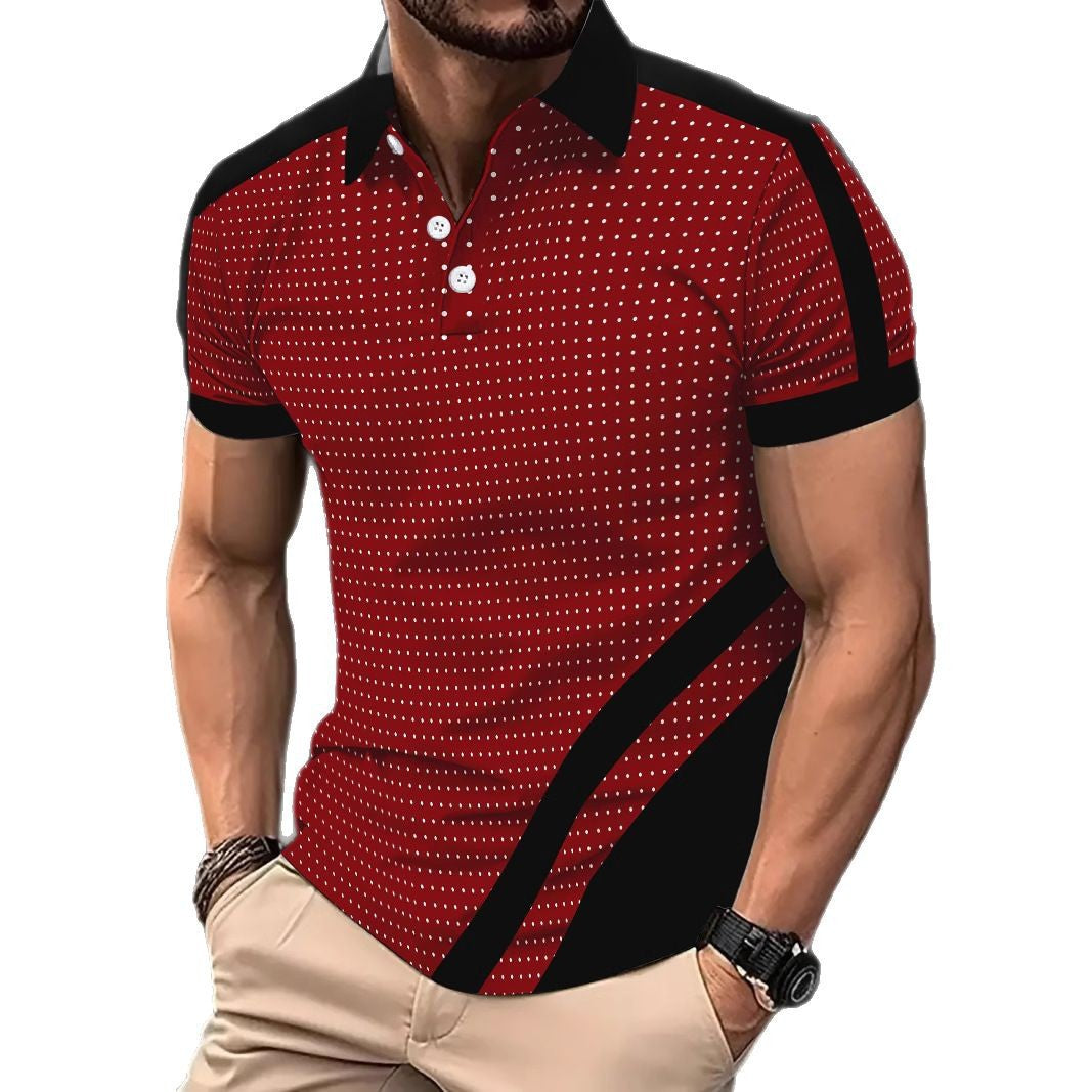 Button Men's Fashion Sports Polo Shirt