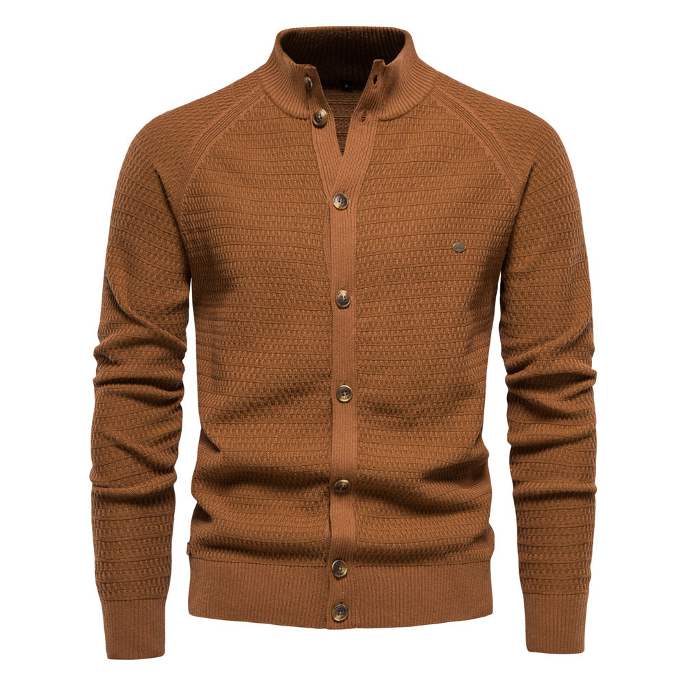 Men's business cardigan sweater