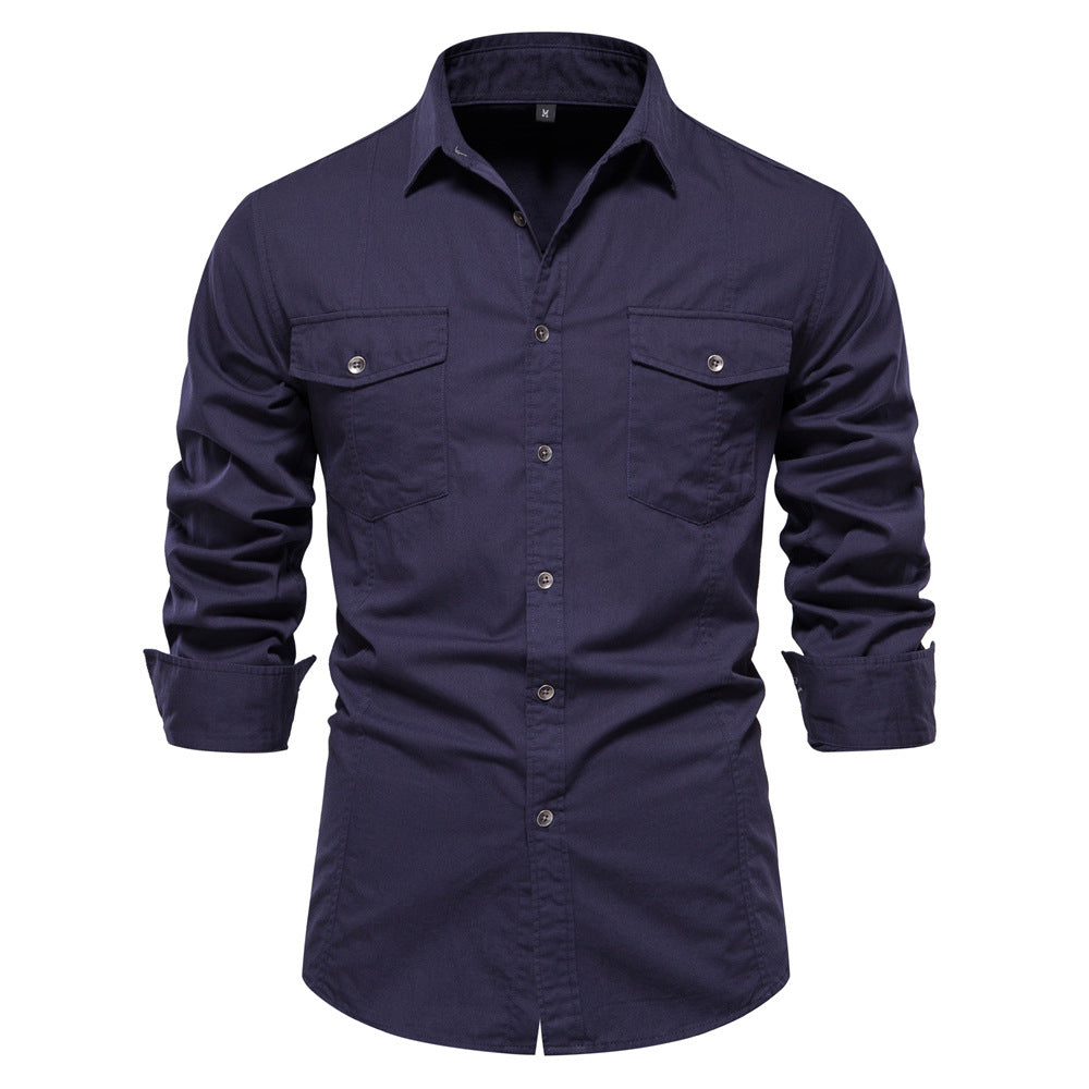 Men's Cotton Fashion Long Sleeve Shirt