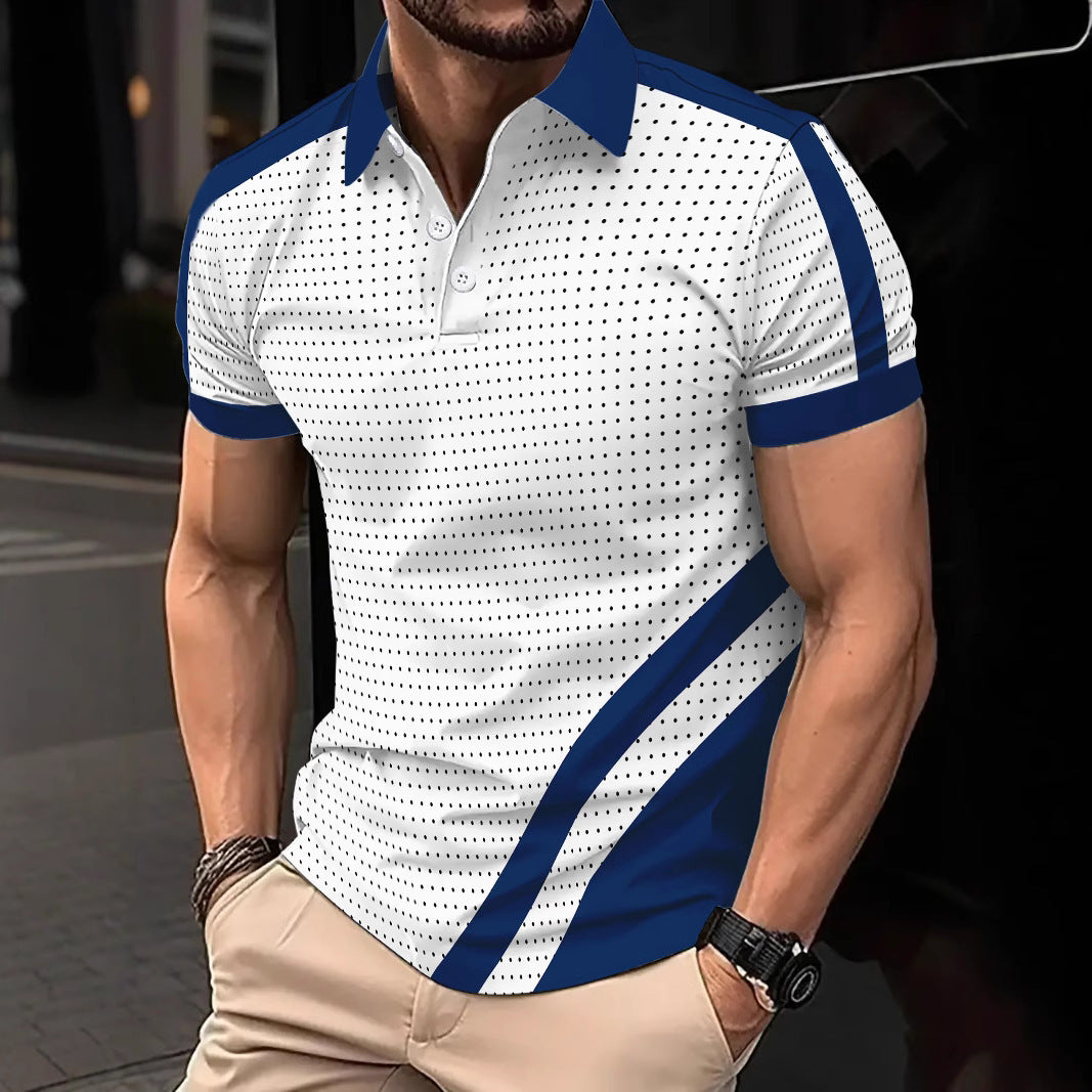 Button Men's Fashion Sports Polo Shirt