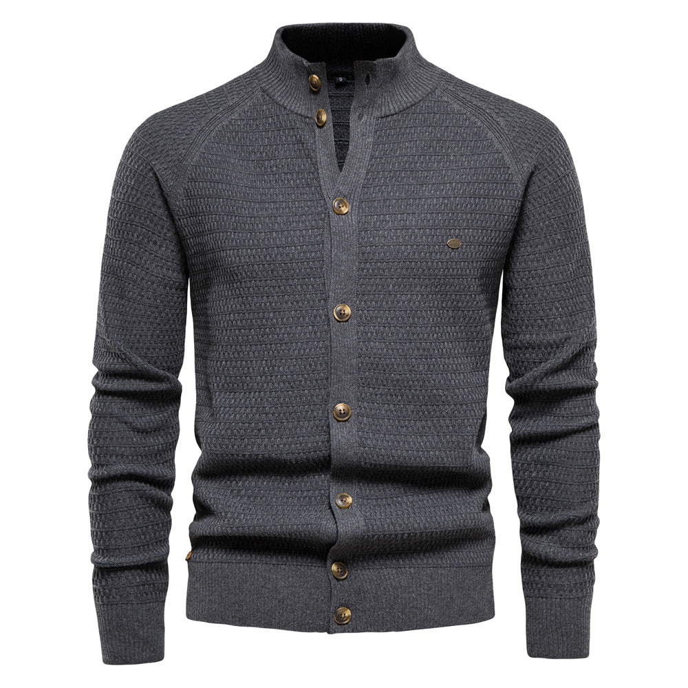 Men's business cardigan sweater