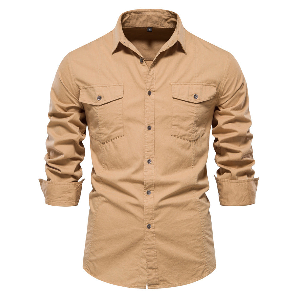 Men's Cotton Fashion Long Sleeve Shirt
