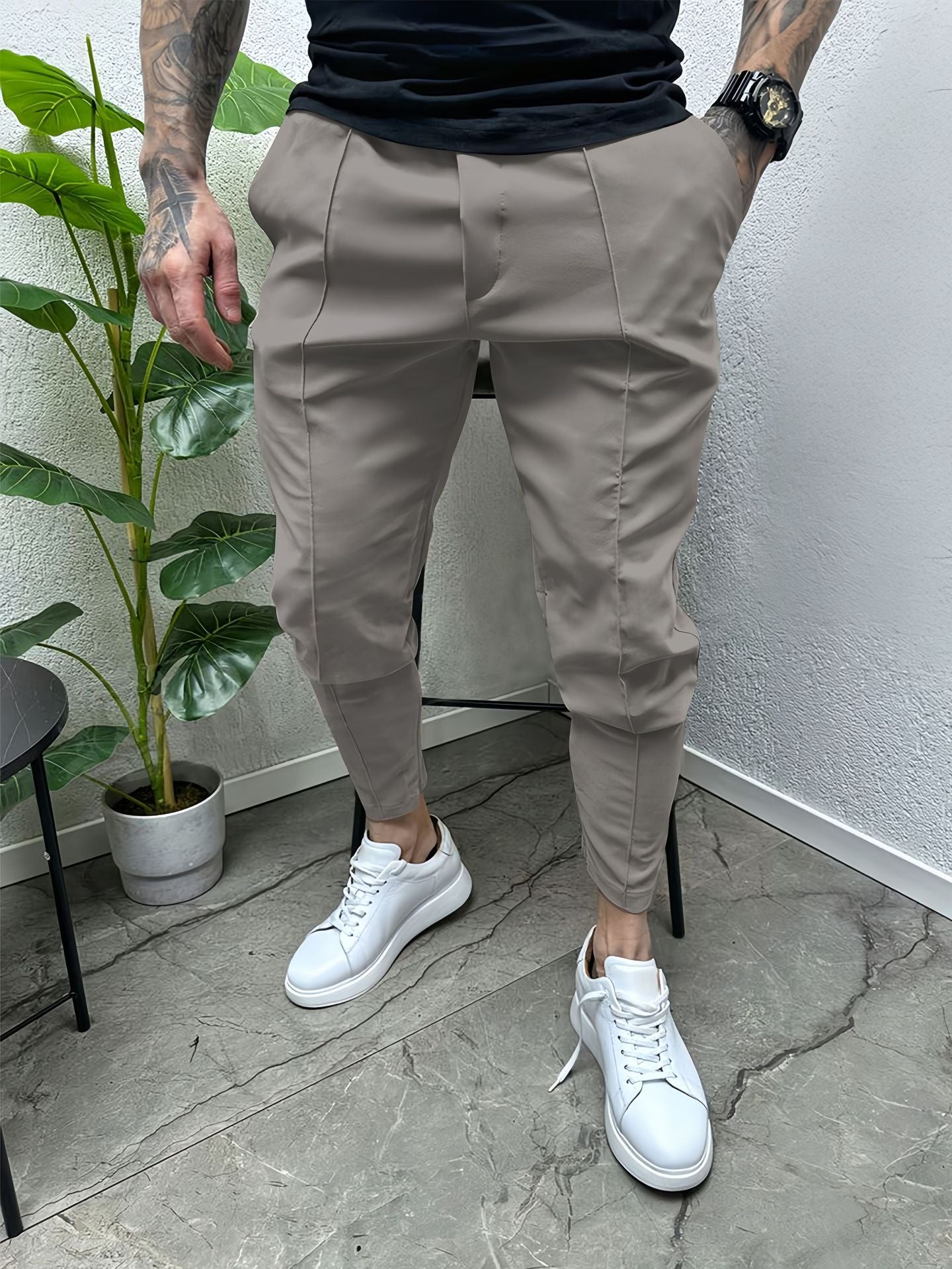 Casual slim fit overalls outdoor trendy trousers fitness pants