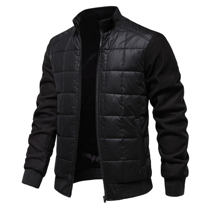 Business fashion men's casual stand collar jacket
