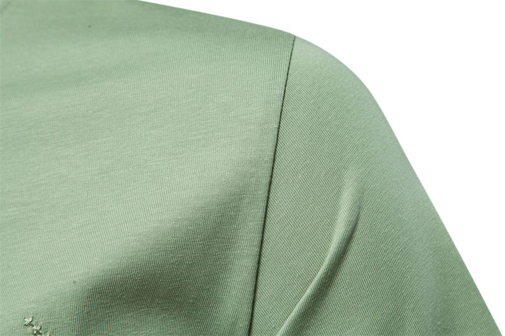 Men's Embroidered Slim Fit Short Sleeve T-Shirt