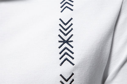 Fashion Men's embroidered light POLO short sleeve