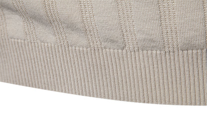 Men's lapel short-sleeved sweater