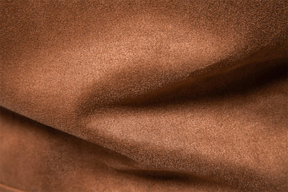 Fashion solid color simple men's suede lapel jacket