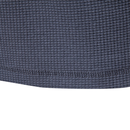 Solid color Men's short-sleeved waffle T-shirt