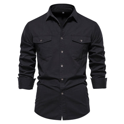 Men's Cotton Fashion Long Sleeve Shirt