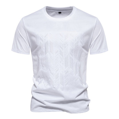 Men's Embroidered Slim Fit Short Sleeve T-Shirt