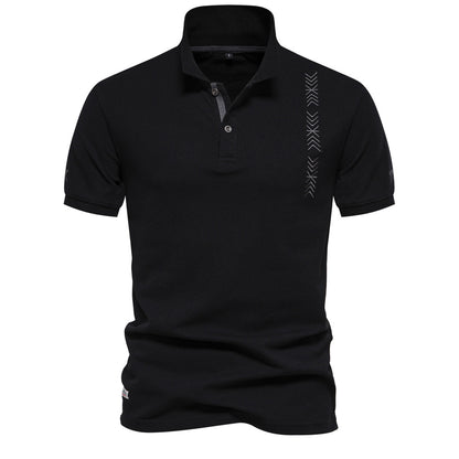 Fashion Men's embroidered light POLO short sleeve