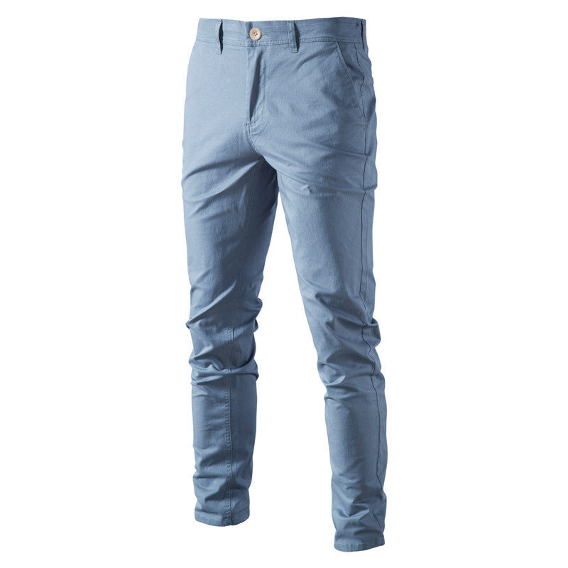 Simple and fashionable men's business all-match cotton trousers