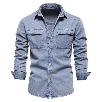 Washed Vintage Men's Denim Jacket