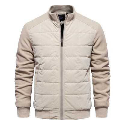 Business fashion men's casual stand collar jacket