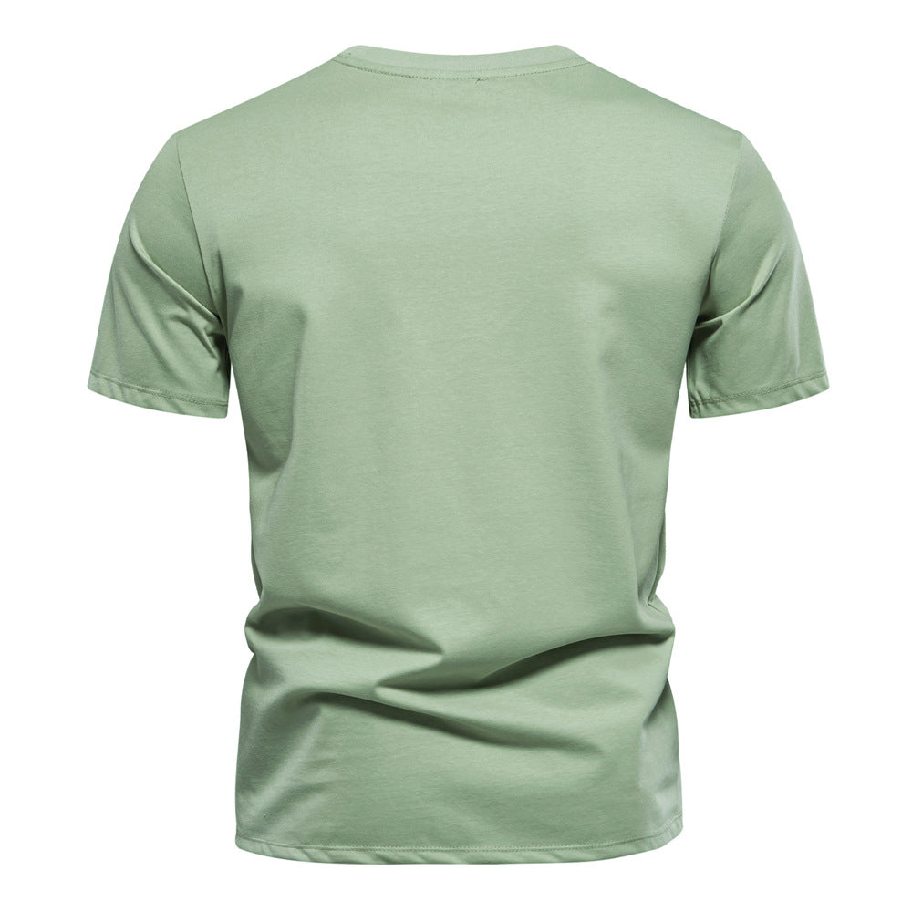 Men's Embroidered Slim Fit Short Sleeve T-Shirt