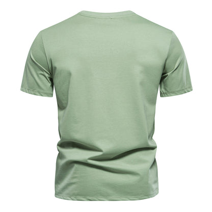 Men's Embroidered Slim Fit Short Sleeve T-Shirt