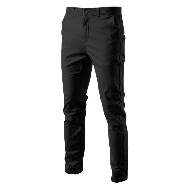 Simple and fashionable men's business all-match cotton trousers