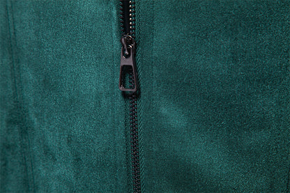 Solid color simple men's suede lapel jacket slim fit fashion