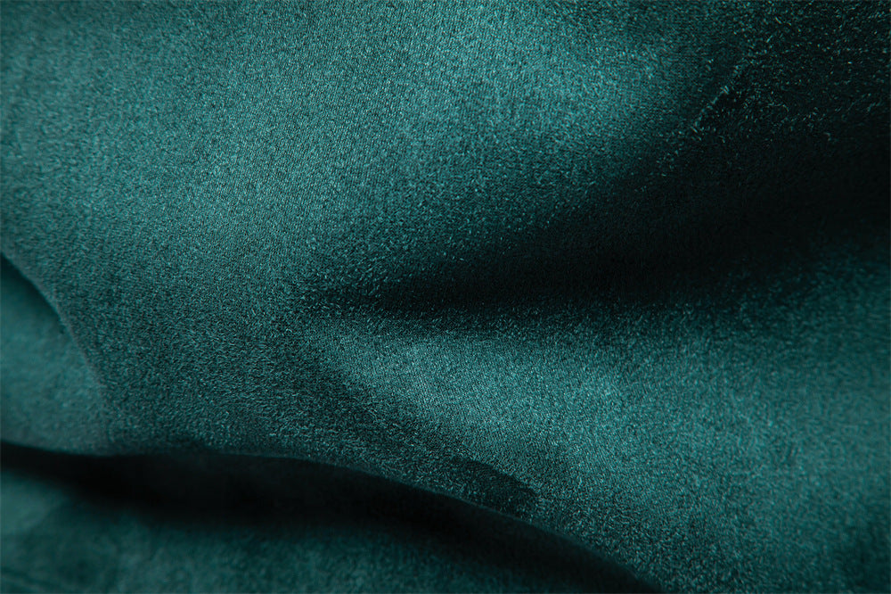 Solid color simple men's suede lapel jacket slim fit fashion