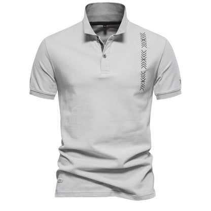 Fashion Men's embroidered light POLO short sleeve