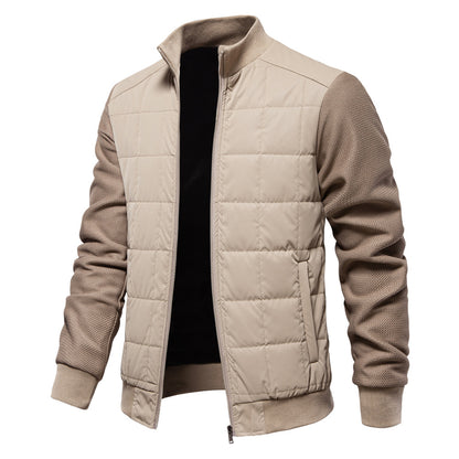 Business fashion men's casual stand collar jacket