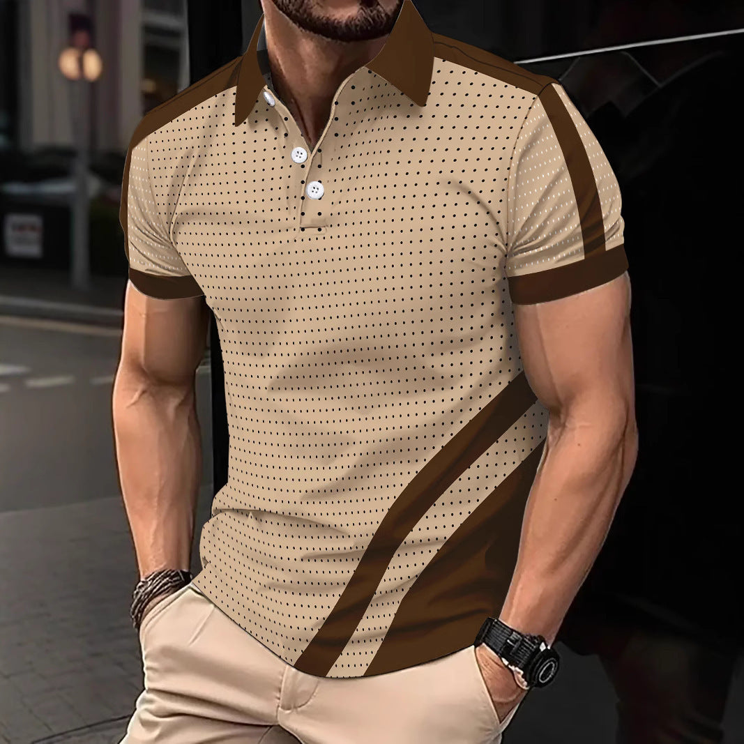 Button Men's Fashion Sports Polo Shirt