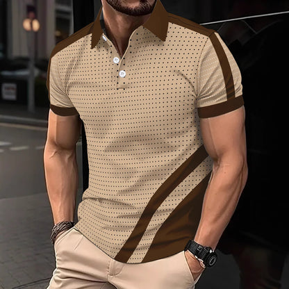 Button Men's Fashion Sports Polo Shirt