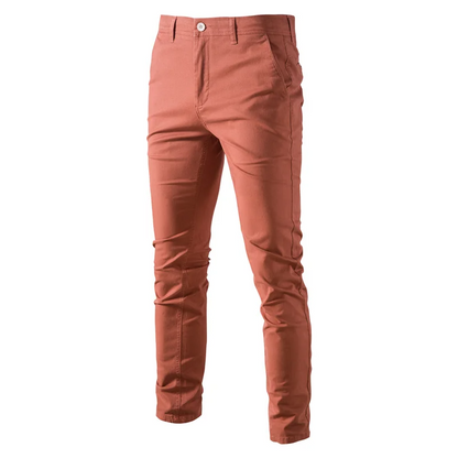 Simple and fashionable men's business all-match cotton trousers
