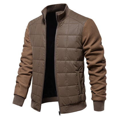 Business fashion men's casual stand collar jacket