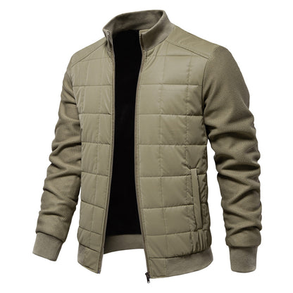 Business fashion men's casual stand collar jacket